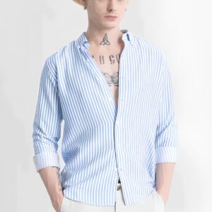 Comfort Striped Pure Cotton Unisex Shirt by Polo Imperial