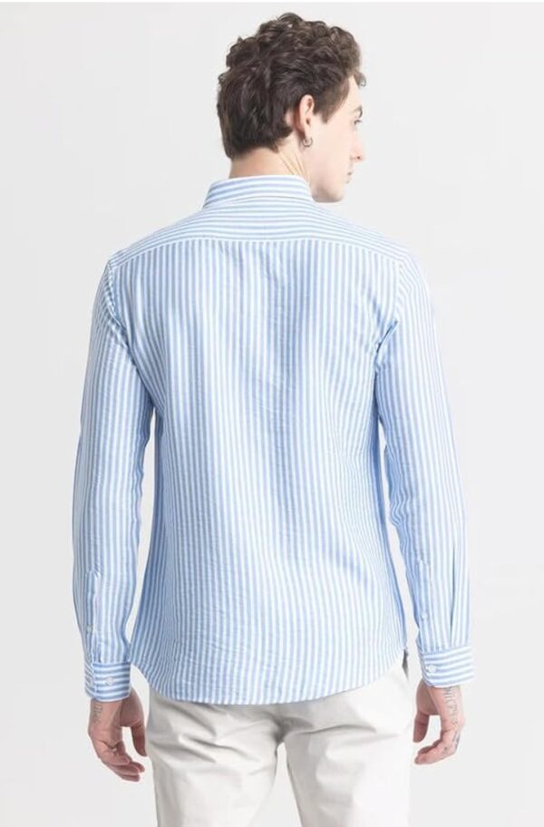 Comfort Striped Pure Cotton Unisex Shirt by Polo Imperial - Image 3