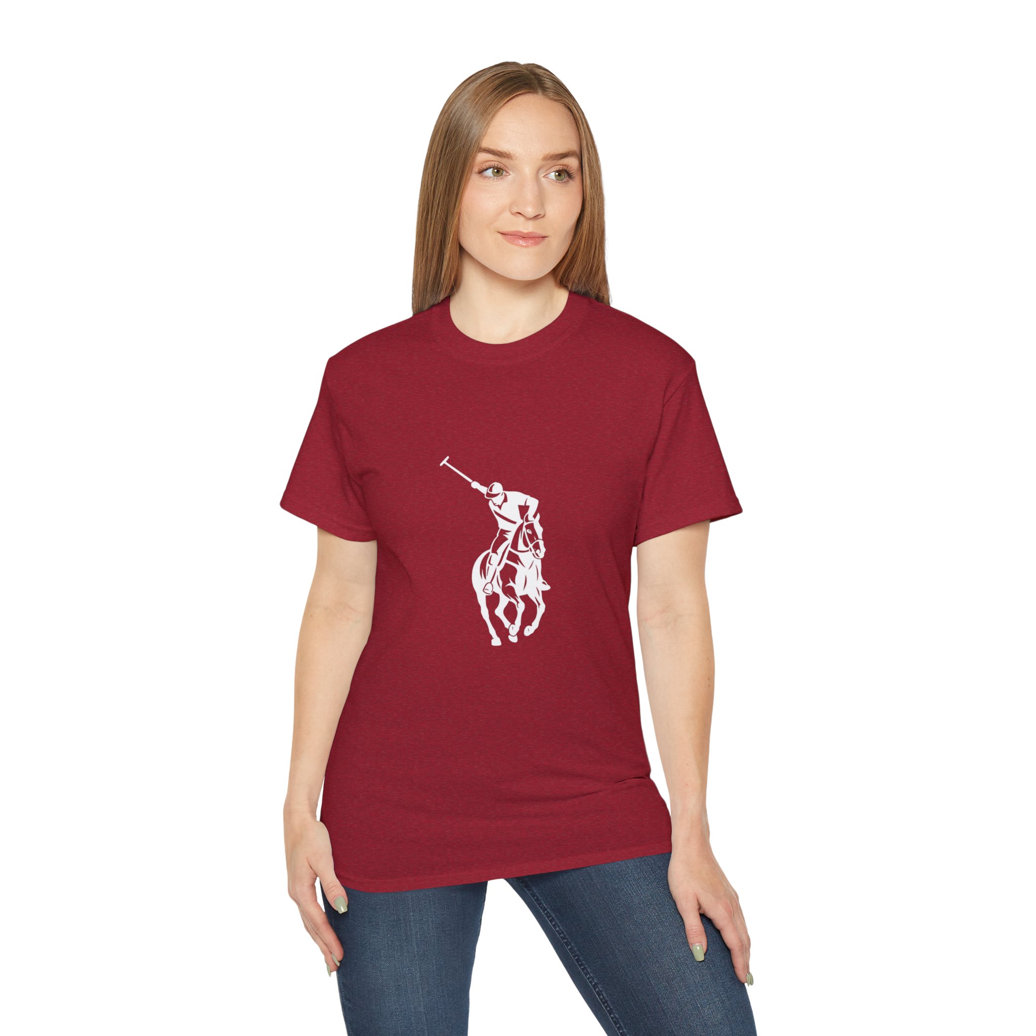 Polo Imperial Premium Cotton Maroon T-Shirt – Polo Rider Edition - Image 3