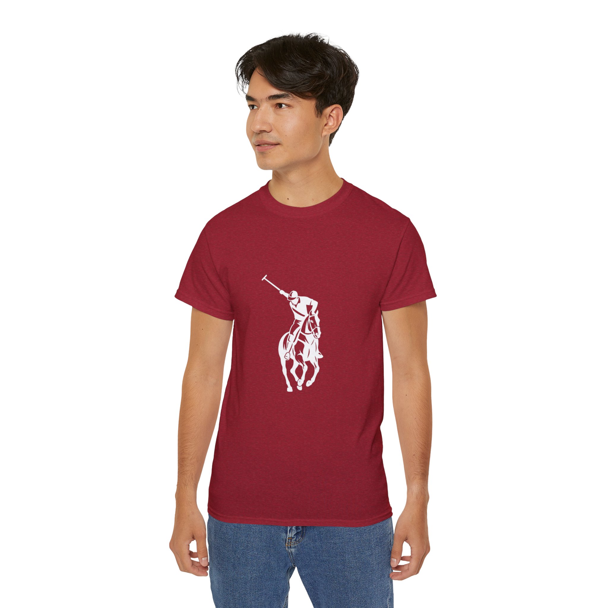 Polo Imperial Premium Cotton Maroon T-Shirt – Polo Rider Edition - Image 4